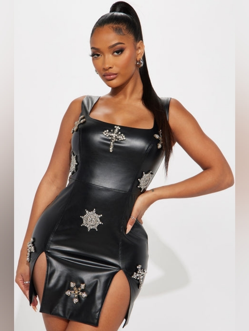 Dazzling Muse Embellished Mini Dress